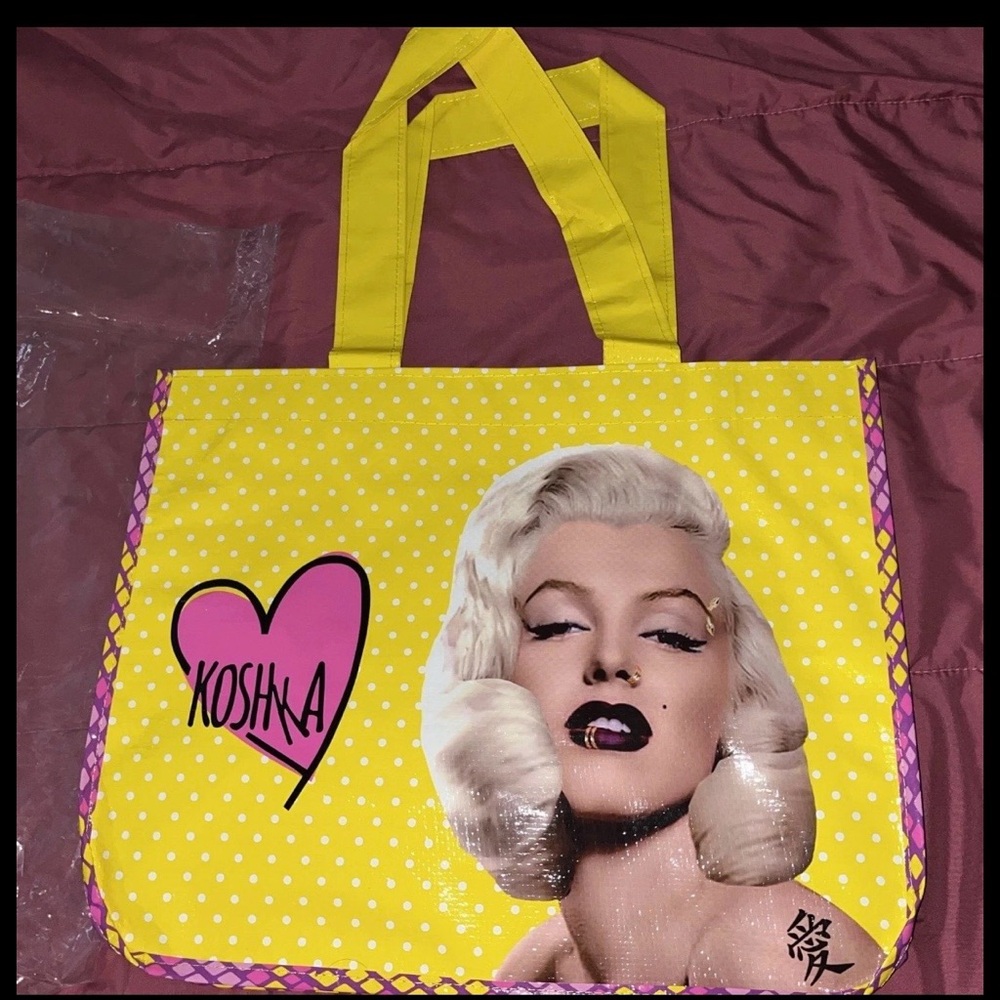 KOSHKA TOTE BAG Marilyn Monroe NEW